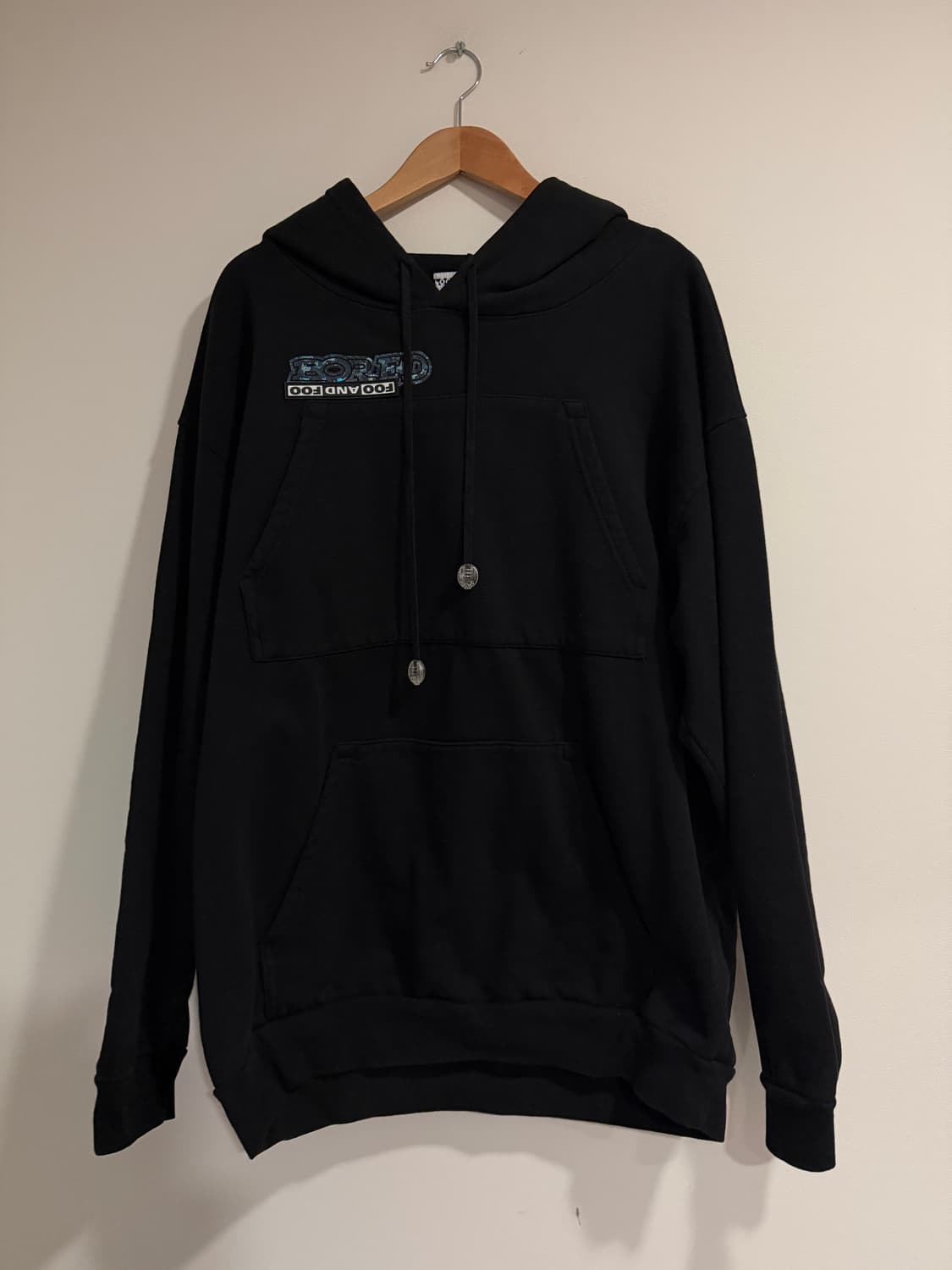 FOO AND FOO 블랙 후드 상품이미지2