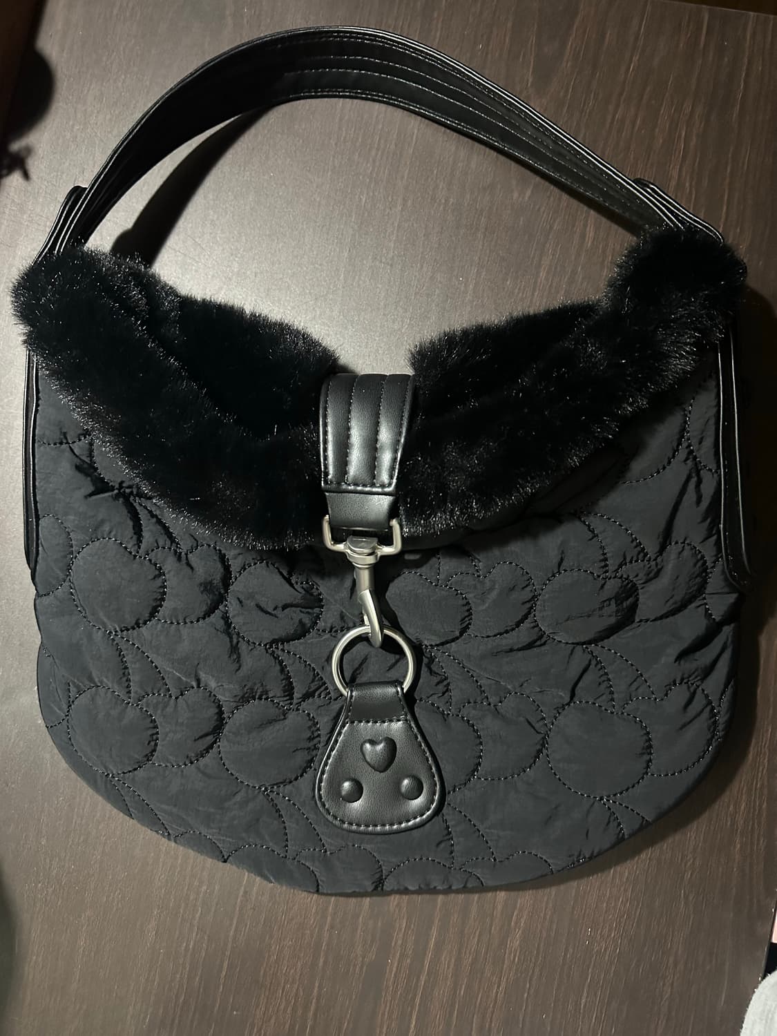 키르시 체리 퀼팅 퍼 핸드백 새제품 상품이미지5