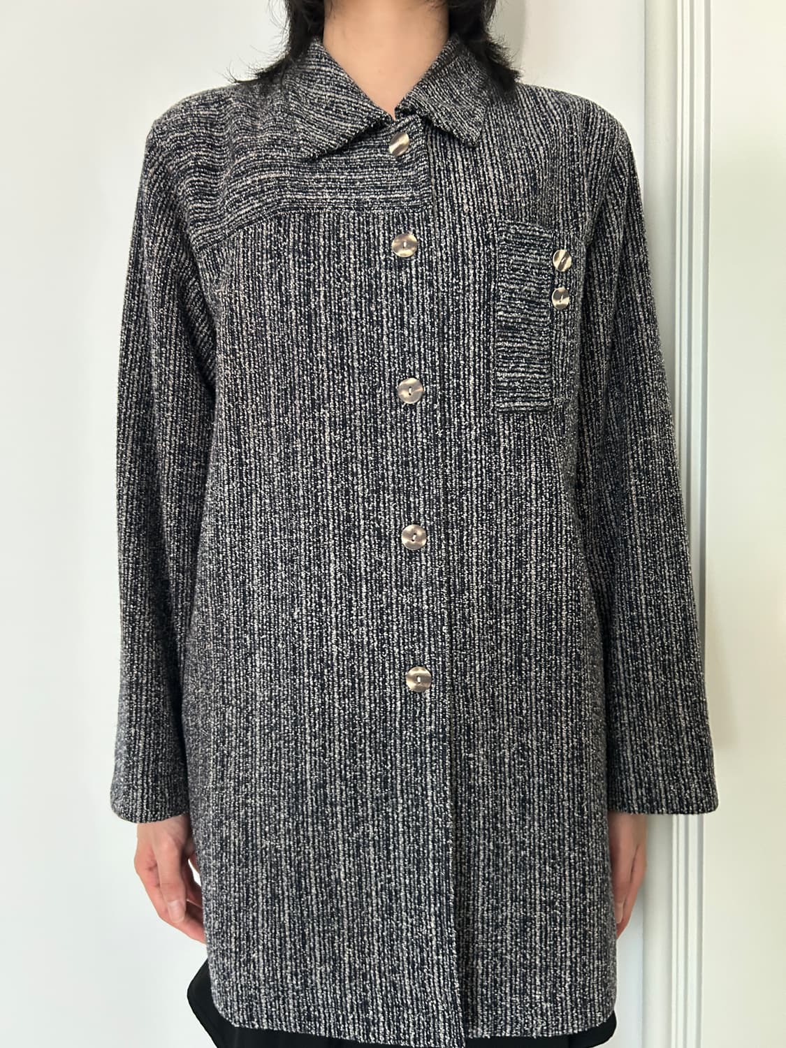 Calm Grey Stripe Shirt / 빈티지 셔츠 상품이미지5