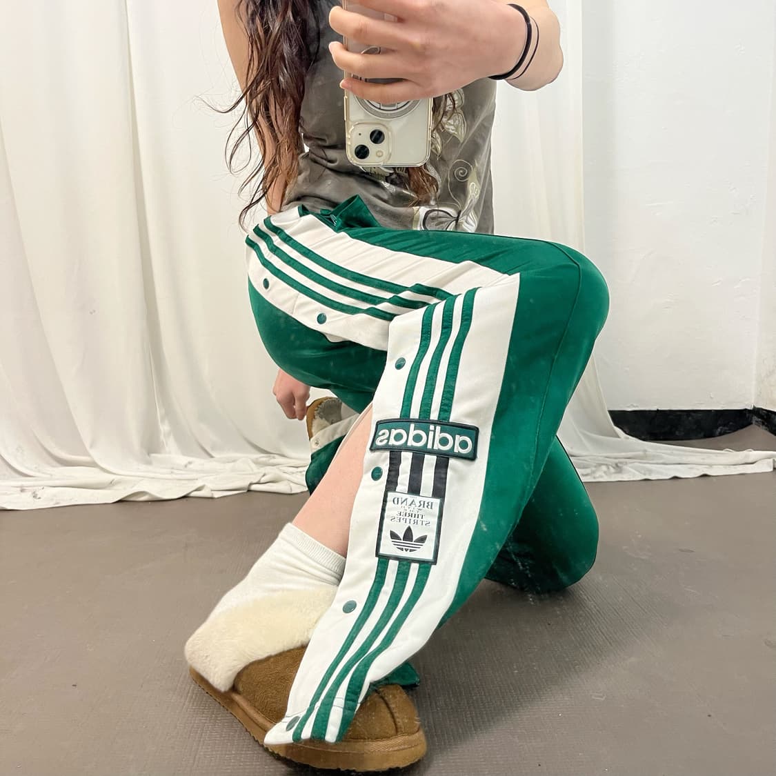 Adidas Green Break Pants 상품이미지3