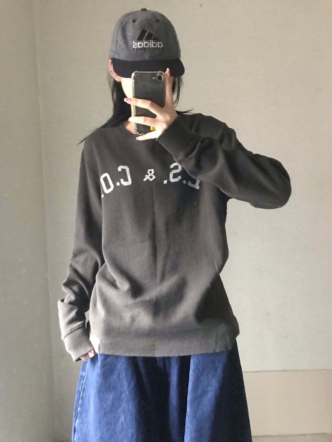 리바이스 브라운 와플 롱슬리브 상품이미지3