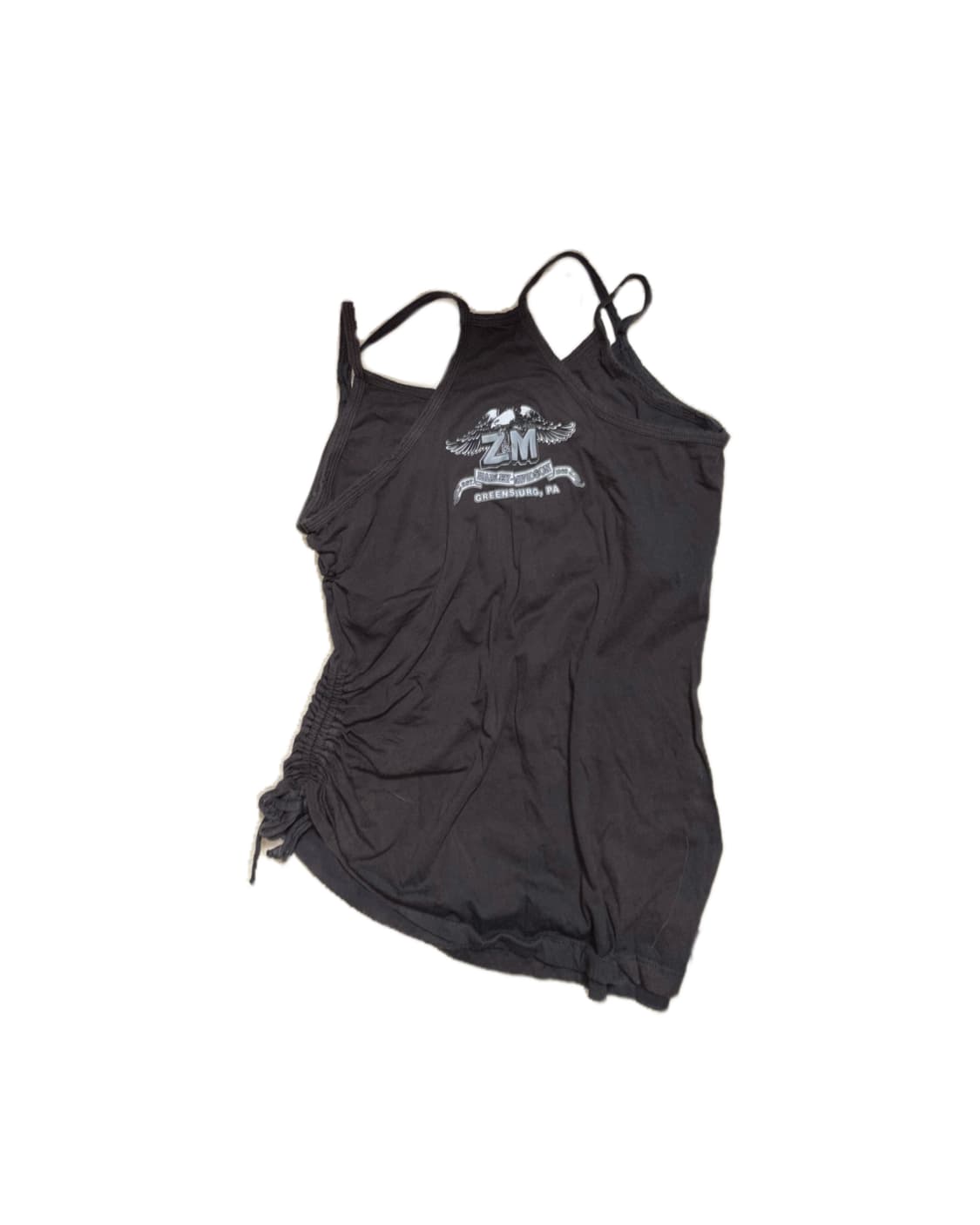 펑크 프린팅 셔링 나시 일본 빈티지 그런지 슬리브리스 고스 y2k 상품이미지2