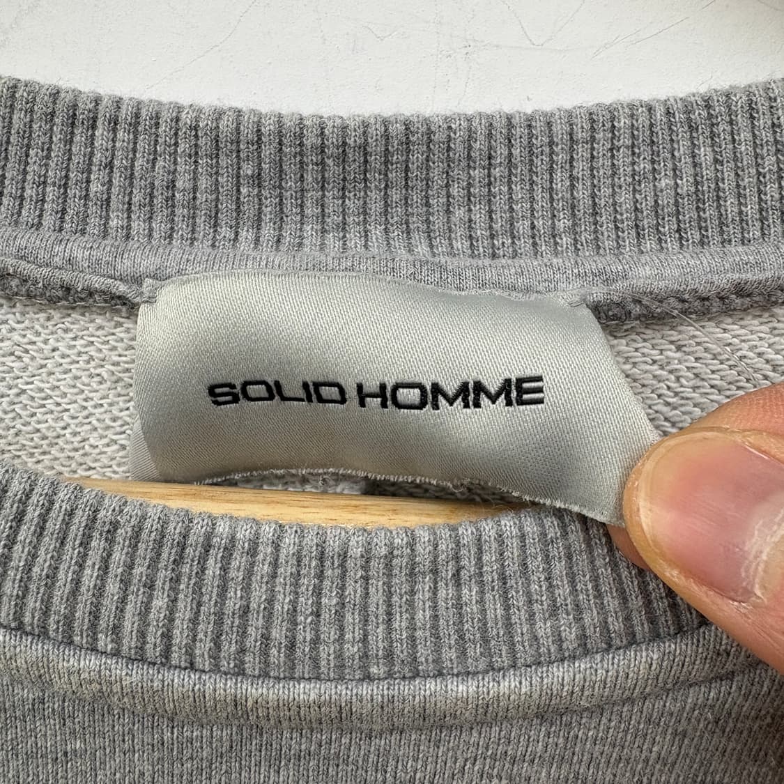솔리드옴므 회색 맨투맨 티셔츠 남성 L 상품이미지3