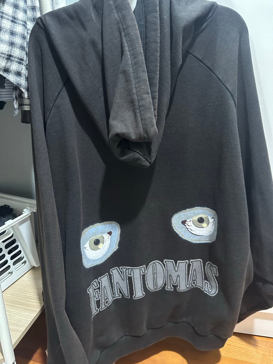 프로젝트 G/R 마인드 슬로터 빈티지 워시드 후드 블랙 상품이미지4