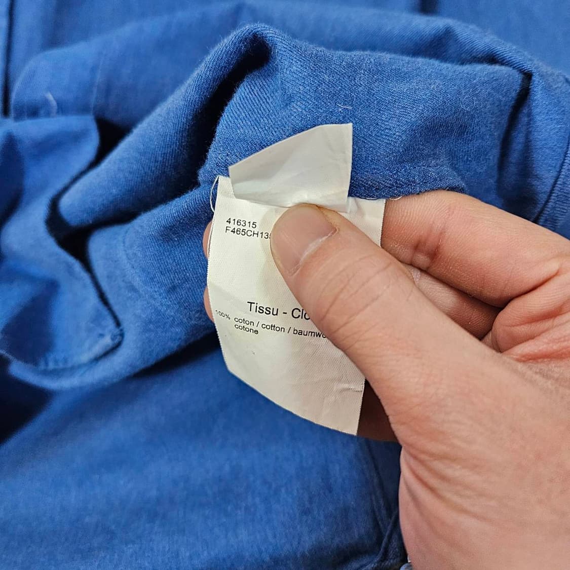 겐조(KENZO) 버진울 코튼 혼방 시그니쳐 로고 버튼다운 셔츠 상품이미지6