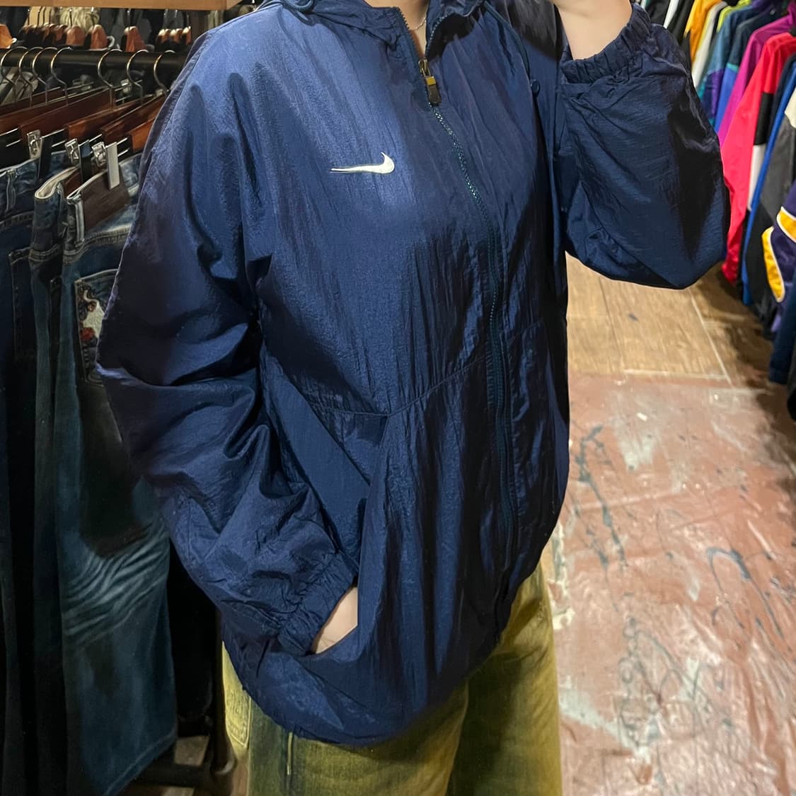 [HI] 나이키 바람막이 네이비 상품이미지3