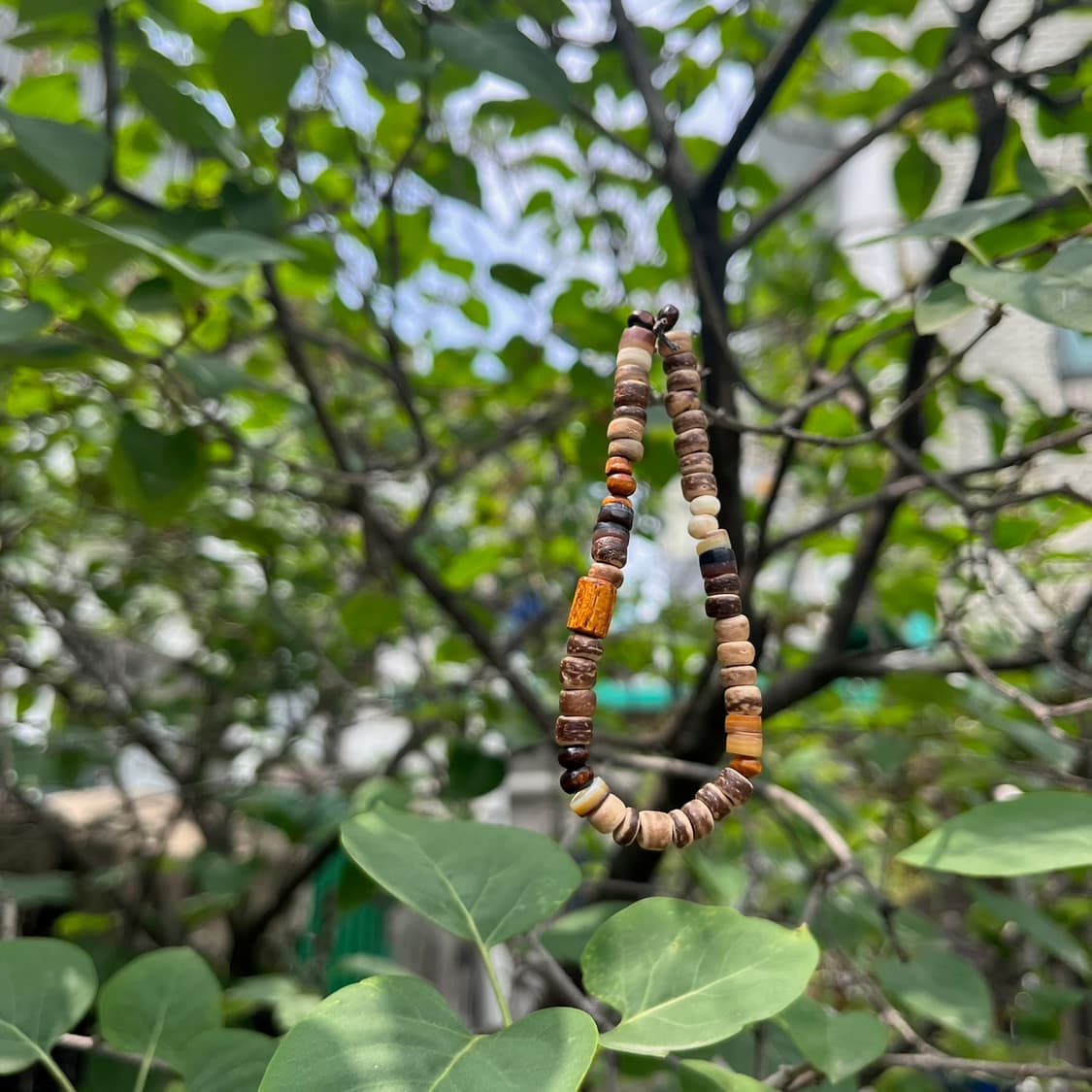 빈티지 우드 비즈 팔찌  상품이미지3