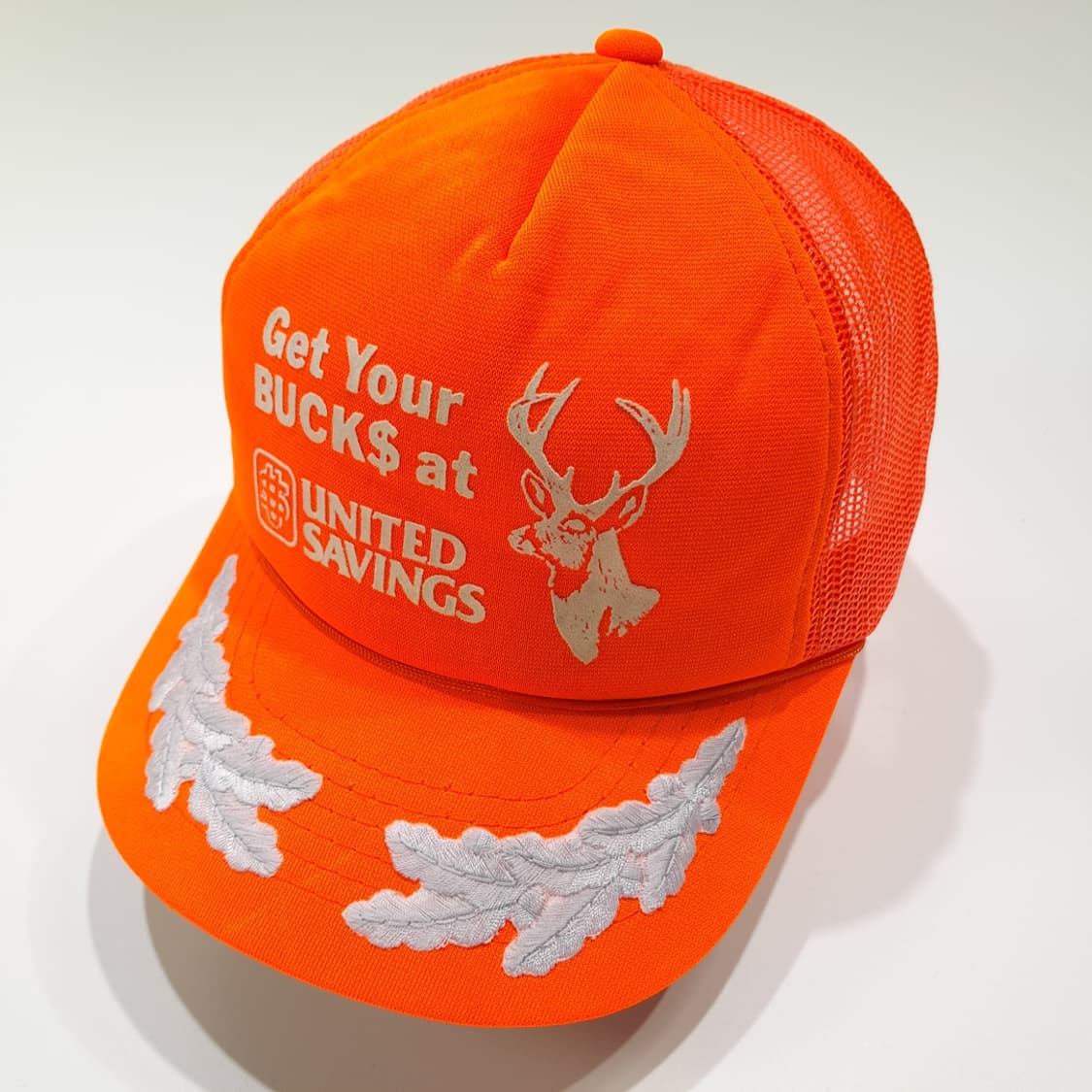 VA 80s 한국판 벅스 헌팅 월계수 오렌지 메쉬 트러커캡 P2055 상품이미지2