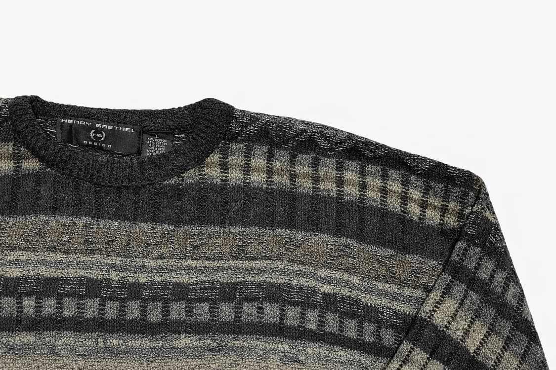 USA 90s 미국 빈티지 Y2K 모리걸 그런지룩 멀티 패턴 니트 스웨터 상품이미지4