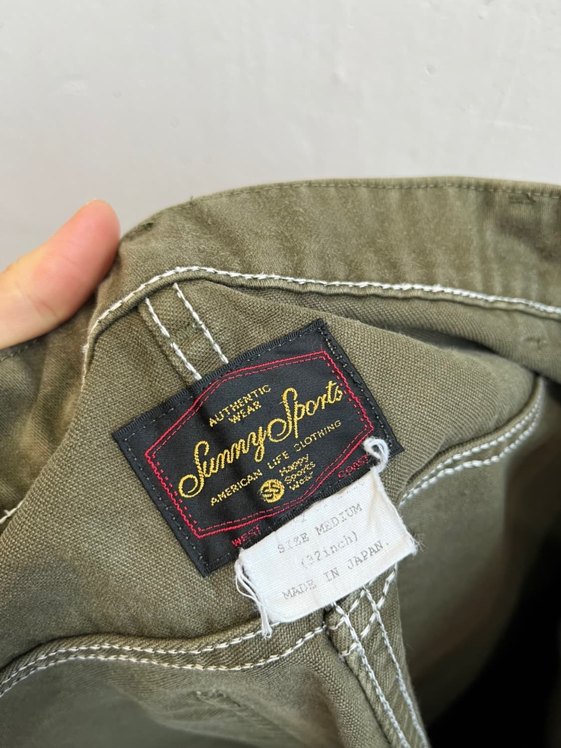 SUNNY SPORTS 밀리터리 카키 팬츠 Made in JAPAN 상품이미지2