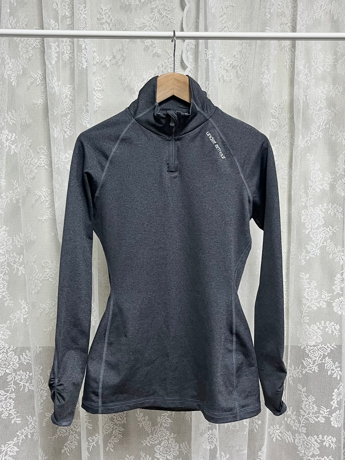 S) 언더아머 콜드기어 피티드 집업 차콜 상품이미지1