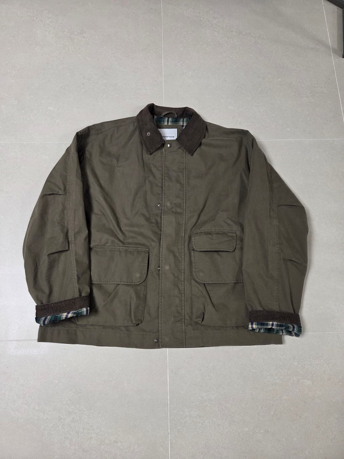 에스피오나지 코듀로이카라 헌팅자켓 XL 상품이미지1