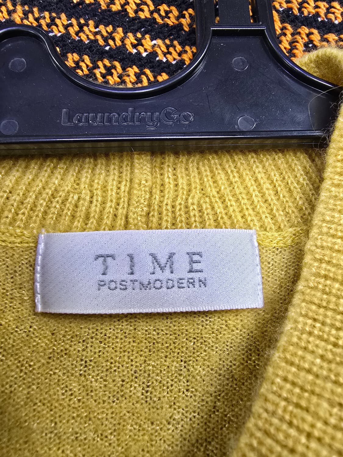 타임 노란색 목넥 니트 스웨터 (1839) 상품이미지3