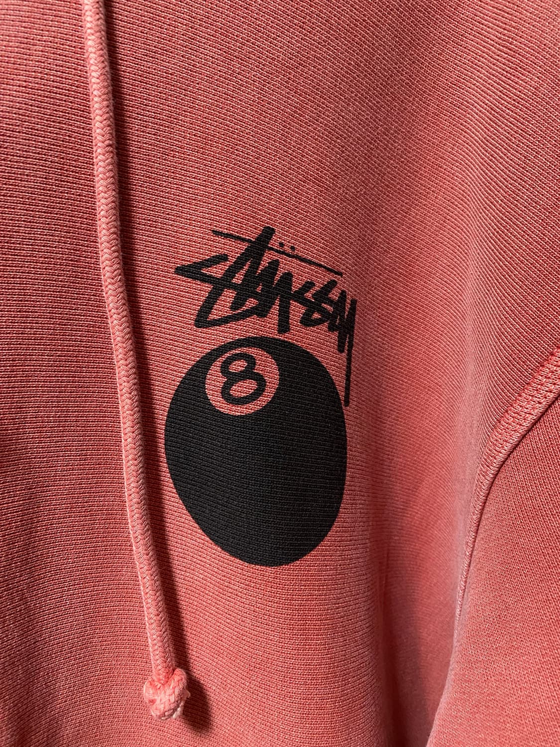 스투시 8볼 후드 피그먼트 구아바컬러 상품이미지3