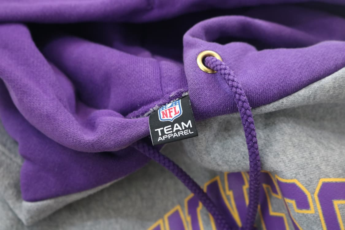 NFL 미네소타 바이킹스 빈티지 배색 후드 티셔츠 상품이미지6