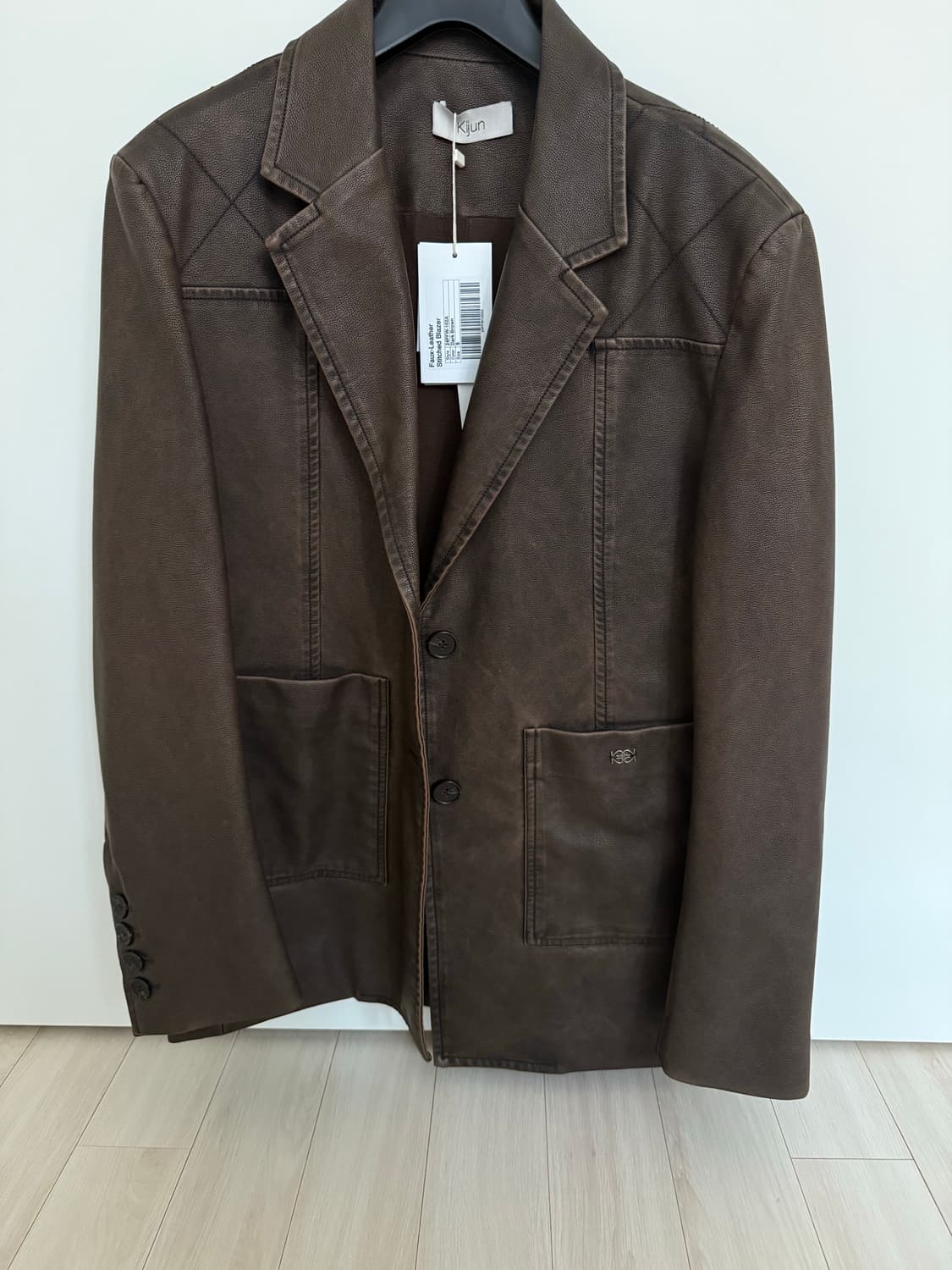 [새상품] 기준 Kijun Faux Leather 스티치 블레이 상품이미지4