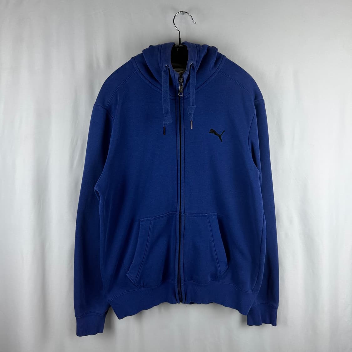 S) 푸마 자수로고 후드집업 블루 상품이미지2