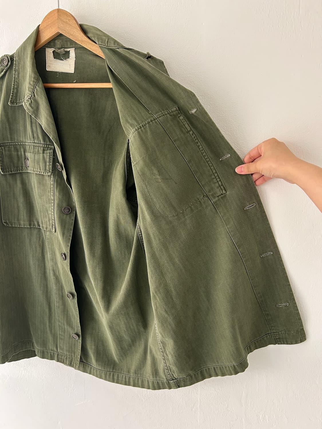 50's Dutch army hbt utility shirt 상품이미지6