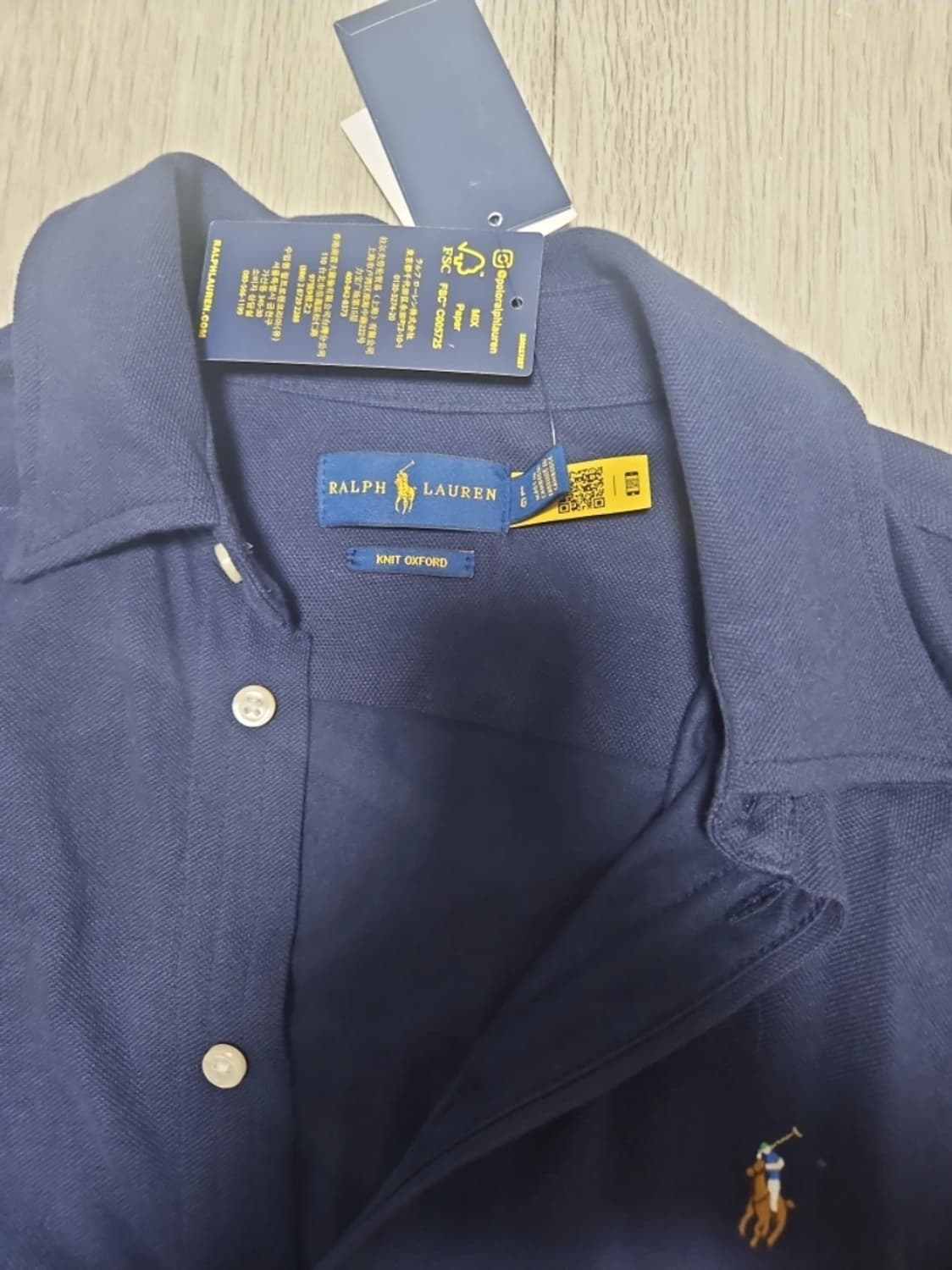 랄프로렌 옥스포드  니트 새상품 L 상품이미지2
