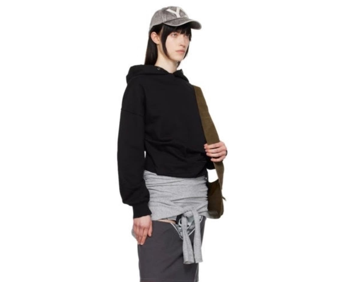 Open Yy Deconstructed Hoodie Black 상품이미지1