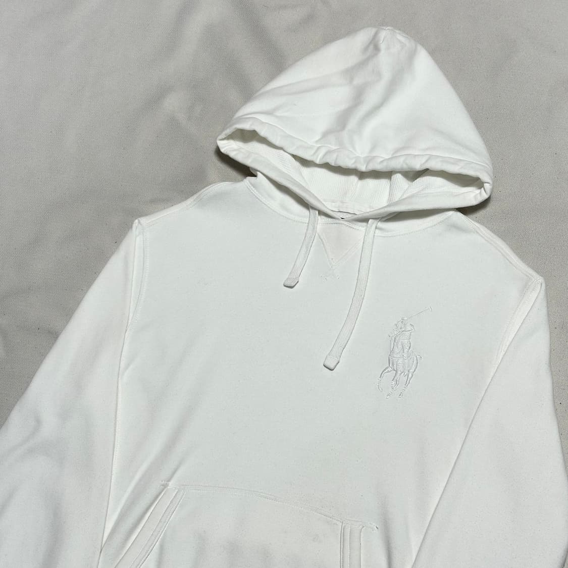 M 폴로랄프로렌  빅로고 화이트 후드티 상품이미지1