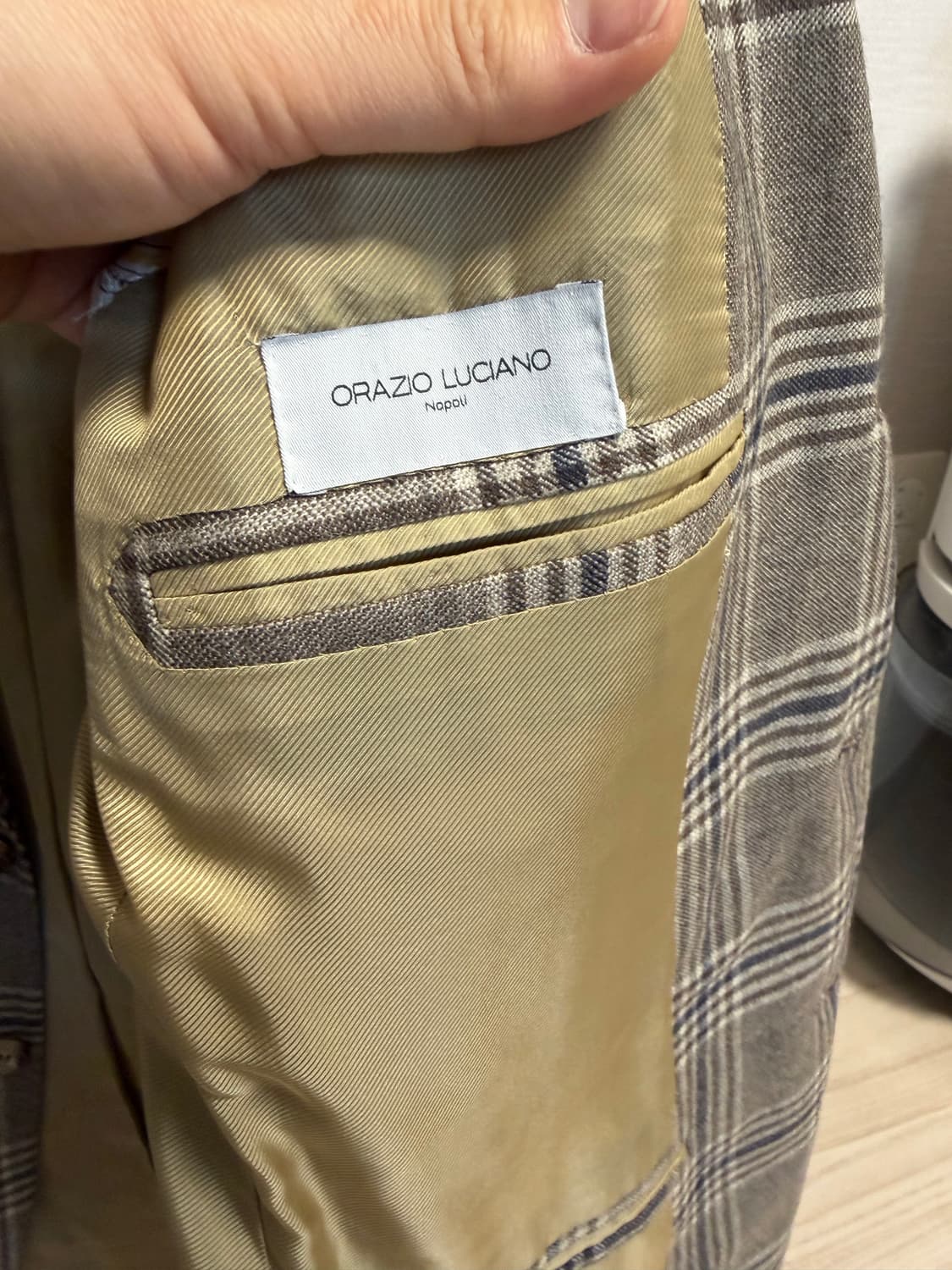 오라치오 루치아노 체크 자켓 48 상품이미지4