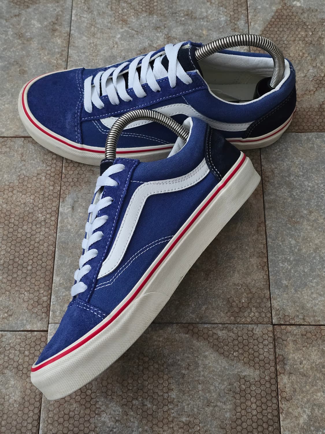 (260)반스 스타일 36 블루 화이트 상품이미지6