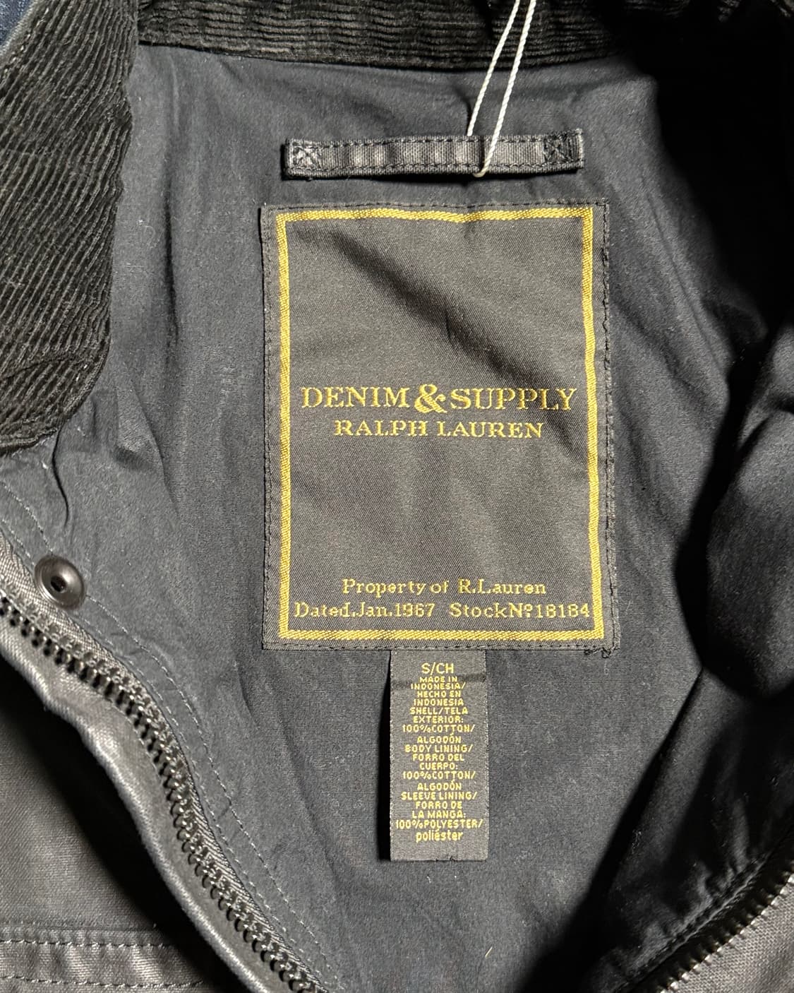 데님앤서플라이 아메리칸 플래그 왁스 모터사이클 자켓 S 상품이미지7