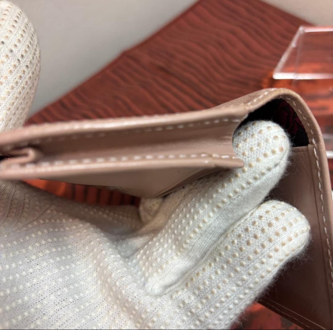 비비안웨스트우드 빈티지  water orb 카드지갑 핑크베이지 상품이미지10