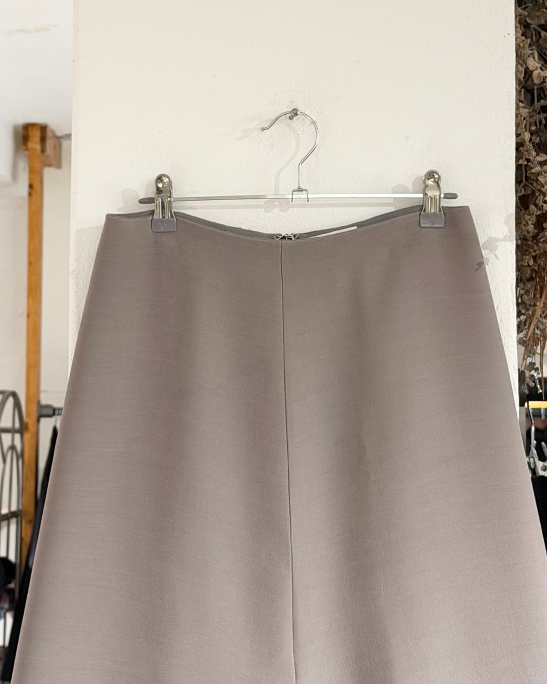 더로우 그레이 울 실크 블랜드 롱 스커트 상품이미지2