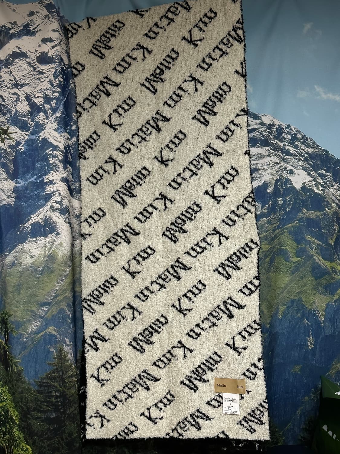 마뗑킴 레터링 양면 머플러  상품이미지2