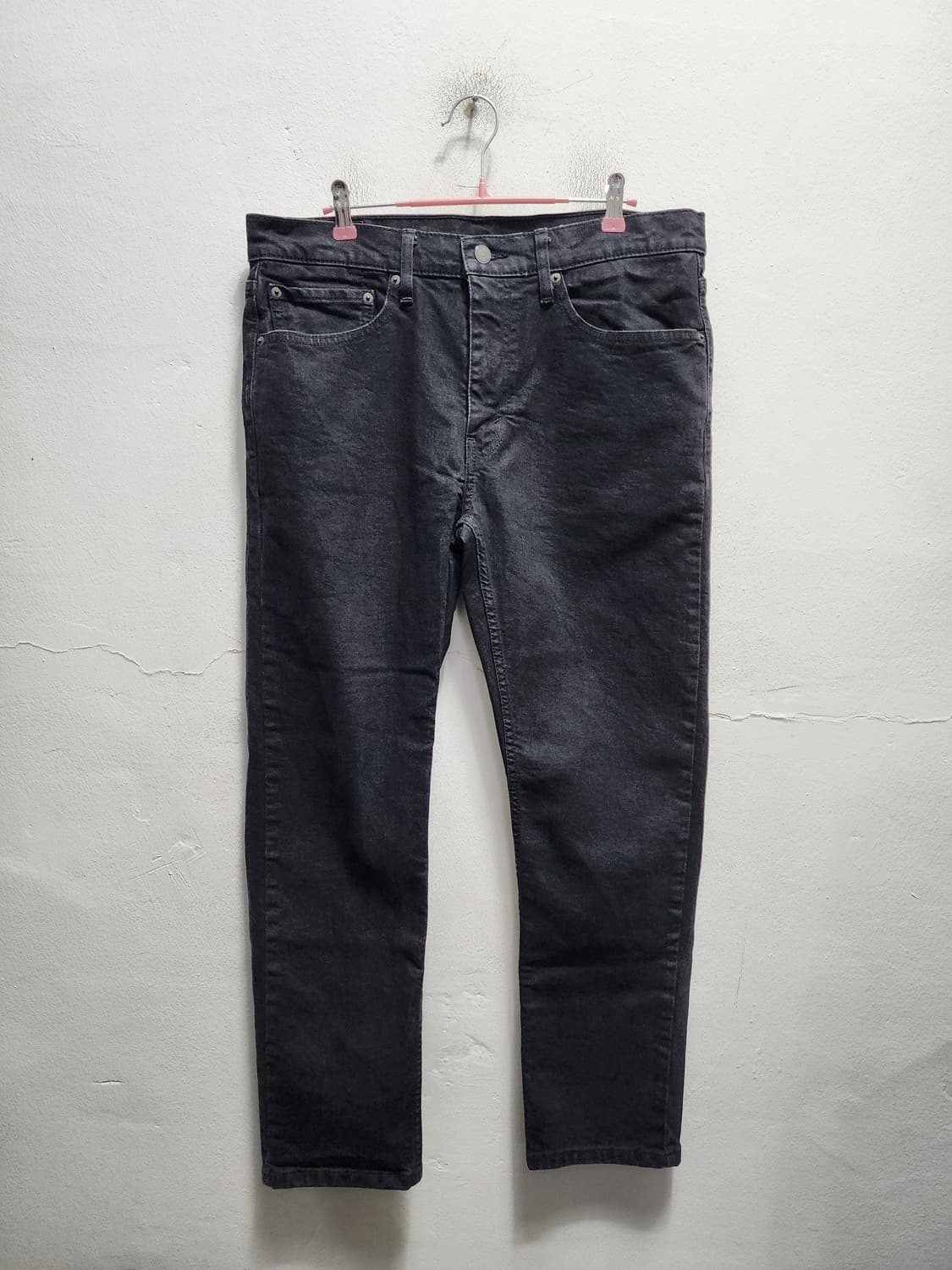 리바이스 502 블랙 데님 팬츠 상품이미지2