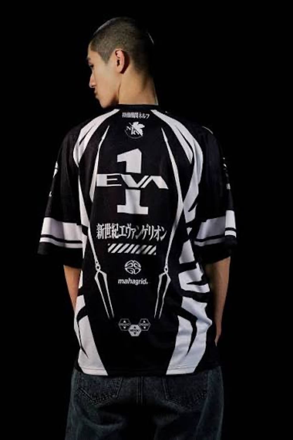 새상품) 마하그리드 에반게리온 져지 블랙 L 상품이미지1