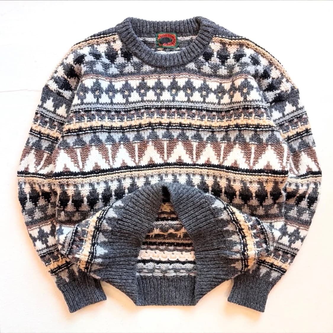 90's 보스턴 트레이더스 노르딕 스웨터 상품이미지2