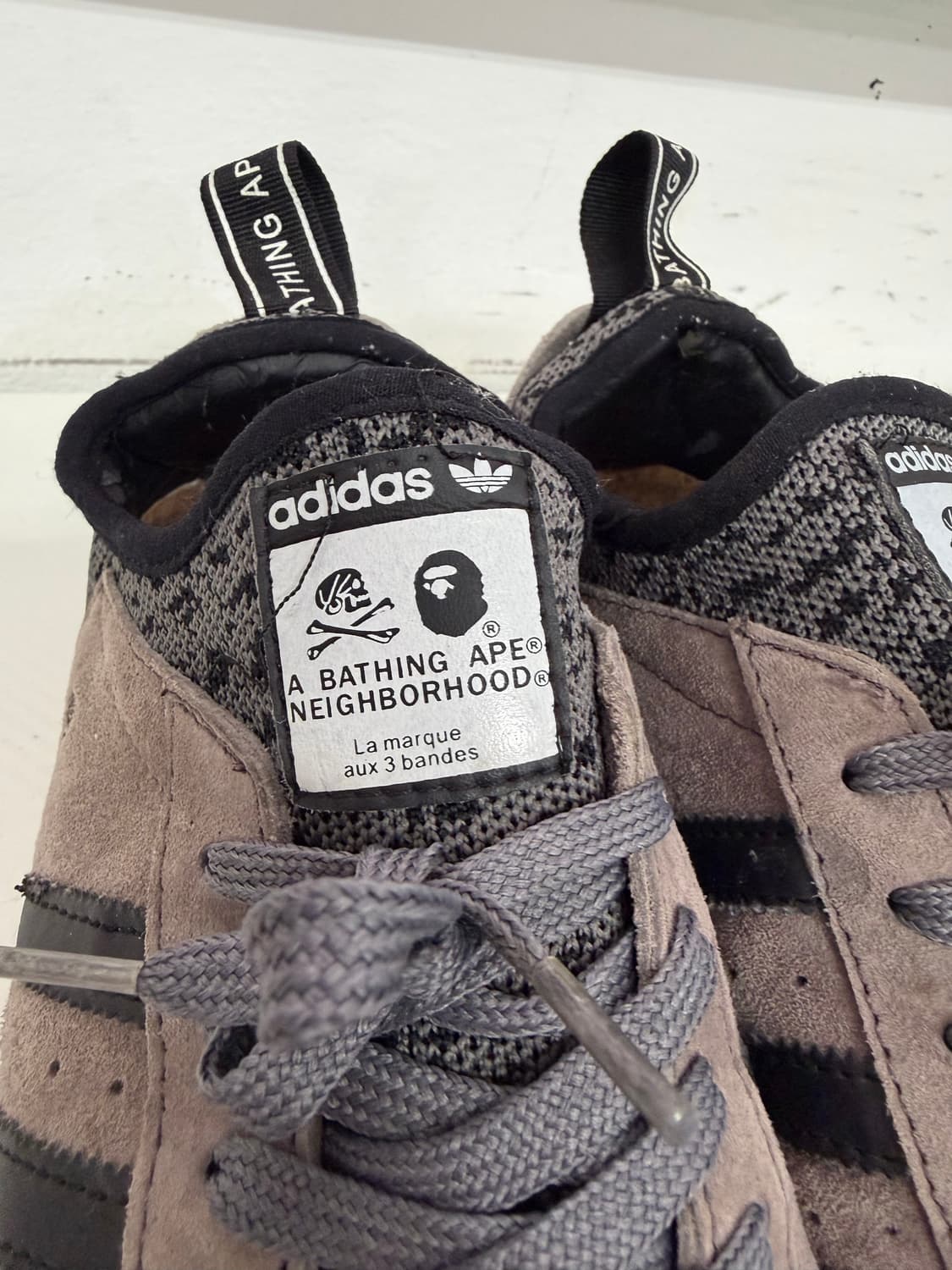 정품) 아디다스 x 베이프 x 네이버후드 슈퍼스타 265 상품이미지4