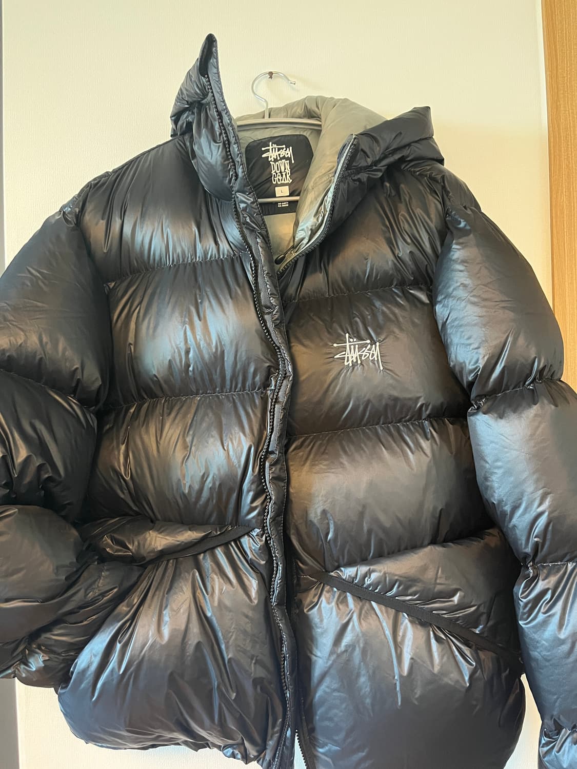 스투시 다운 파카 마이크로 립스탑 팬텀 블랙 상품이미지1