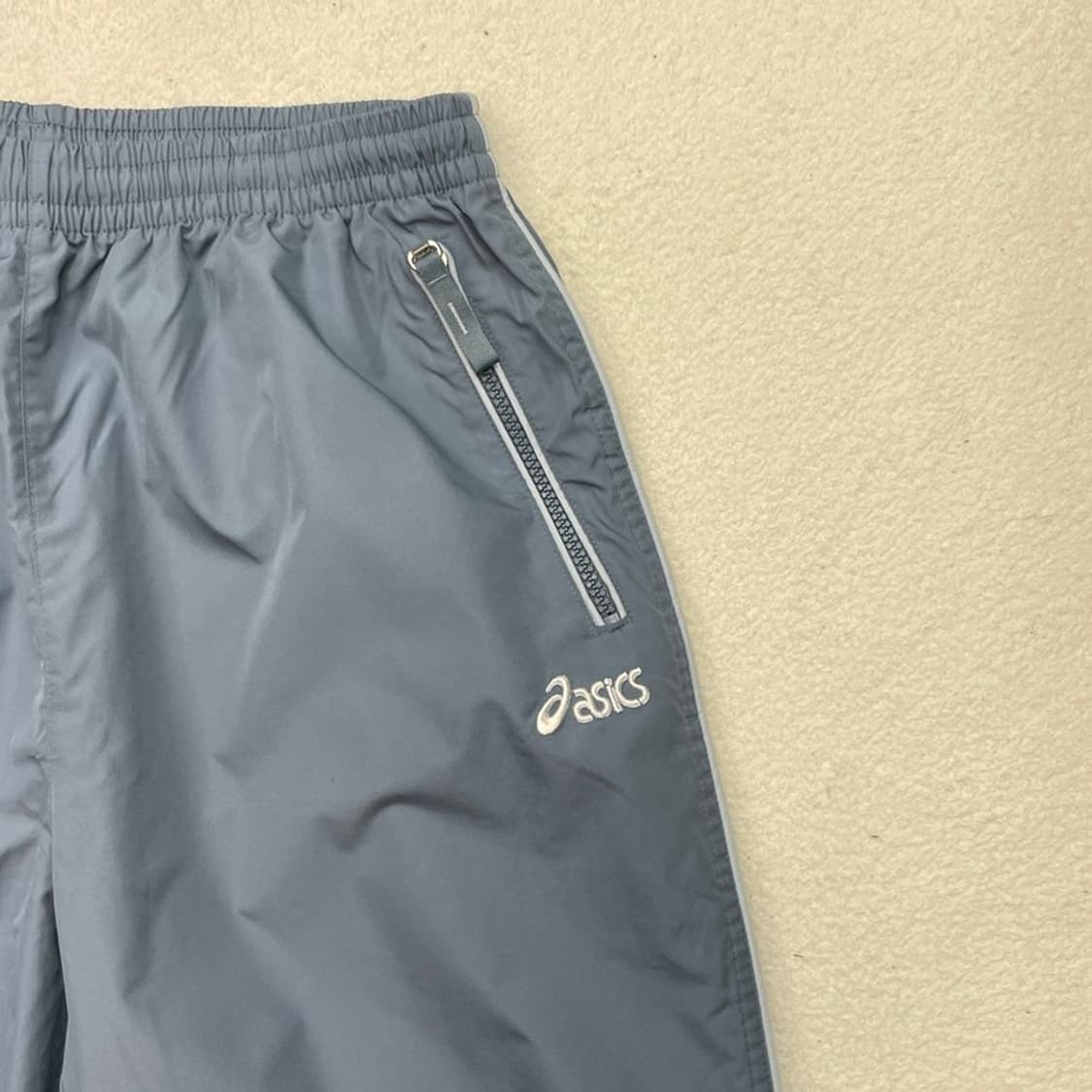 ASICS 우븐 트레이닝 팬츠 블루 90(105) 상품이미지2