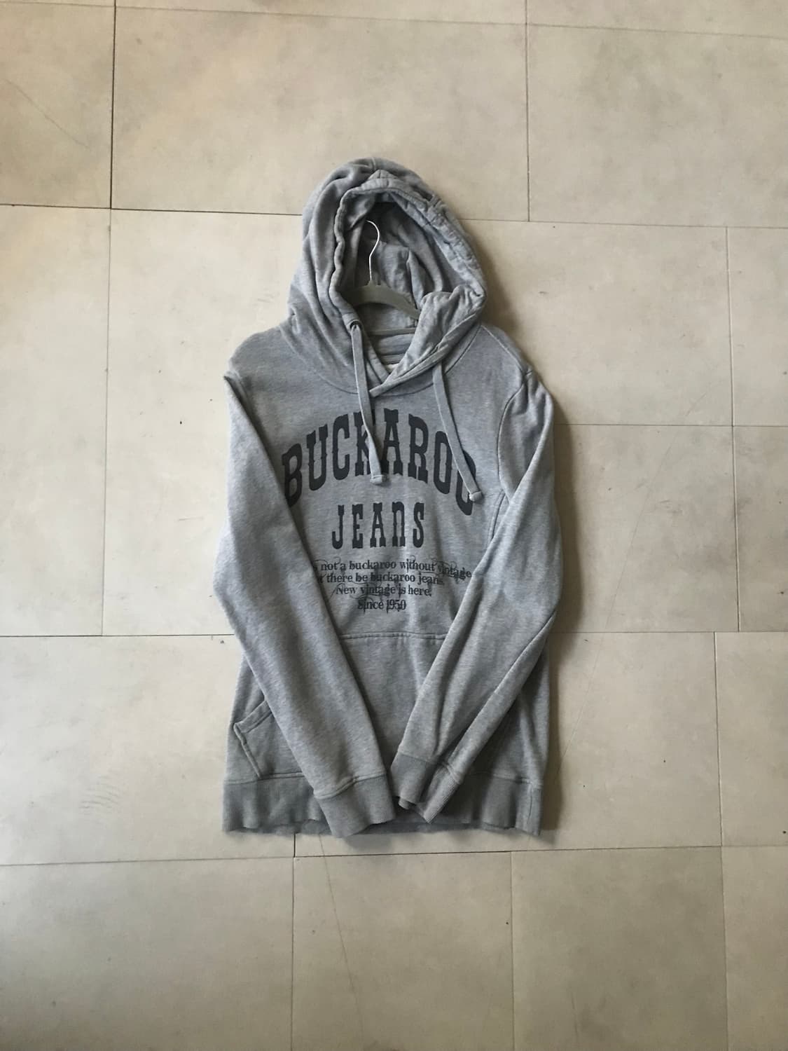 버카루 그레이 빈티지 후드티 상품이미지6