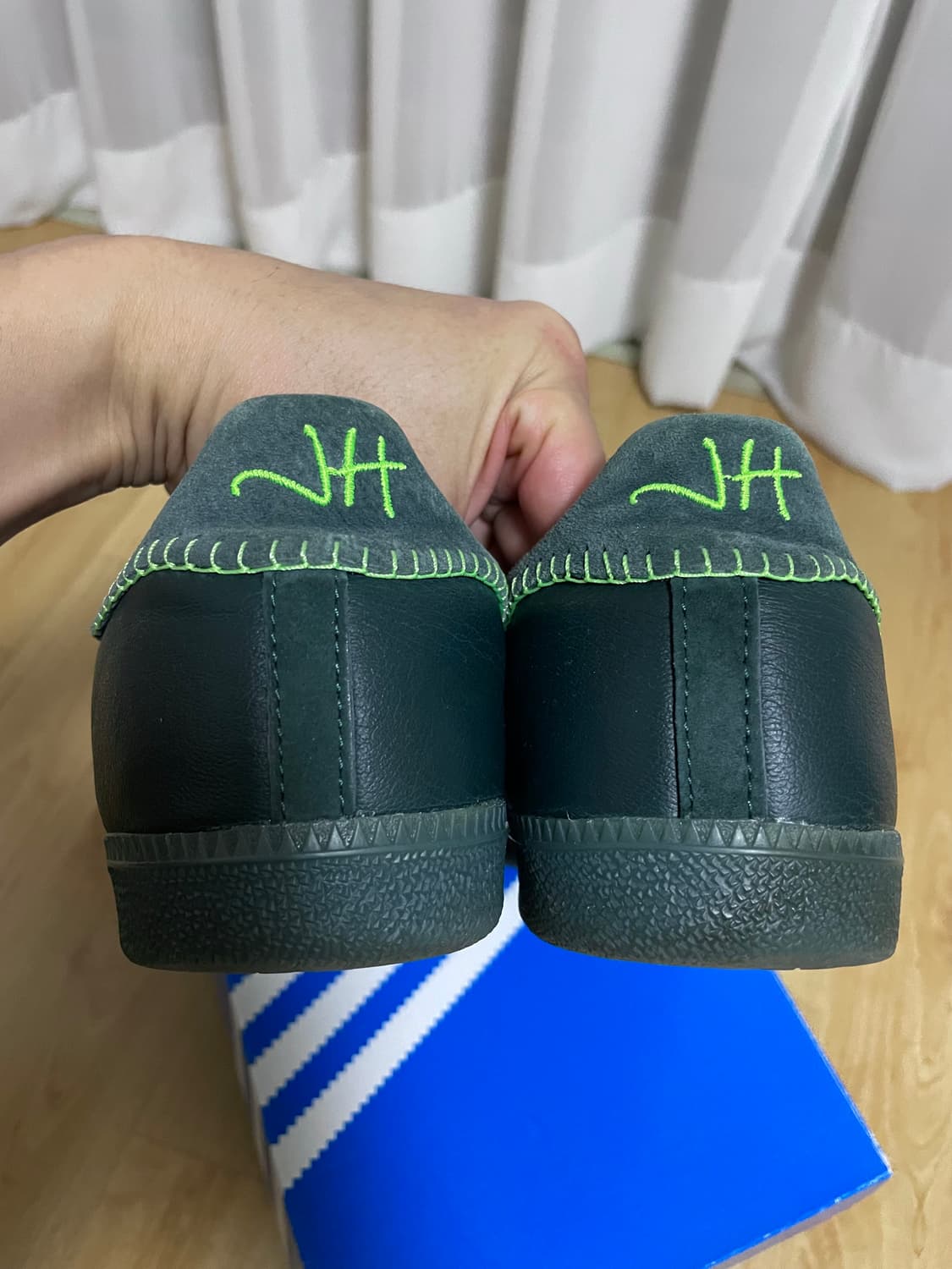 아디다스 삼바 조나힐 콜라보 아론레빈 그린스웨이드 상품이미지6