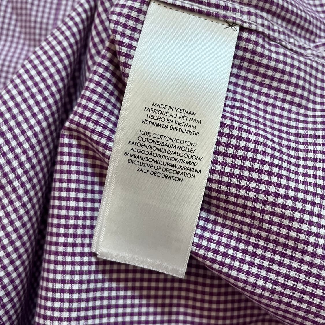 [정품] 폴로 플럼 / 버건디포니 체크 셔츠 [ 14 ] 상품이미지6