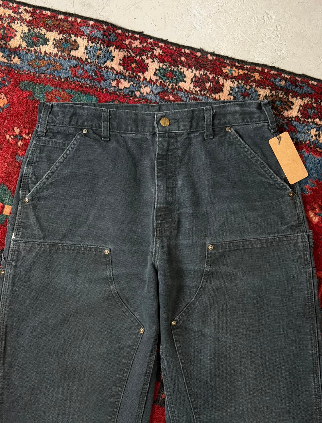 OG 칼하트 더블니 블랙 칼하트 B136 썩블니 상품이미지6