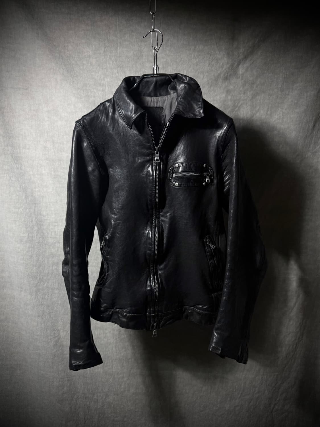 ISAMU KATAYAMA BACKLASH Leather Jacket 상품이미지1