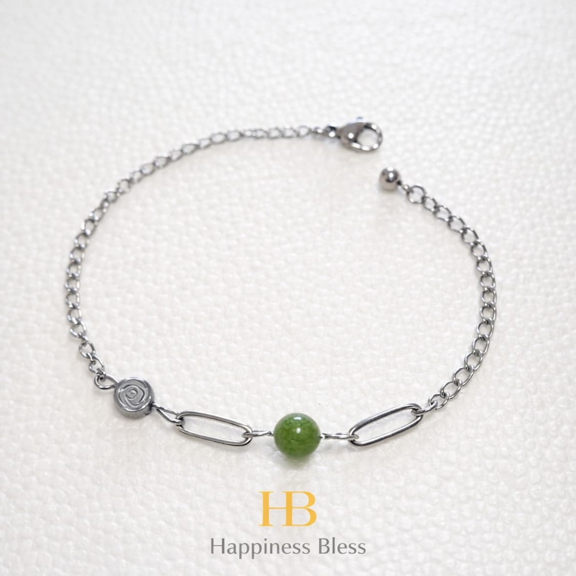 맑은 그린빛 페리도트 서지컬 팔찌 상품이미지3