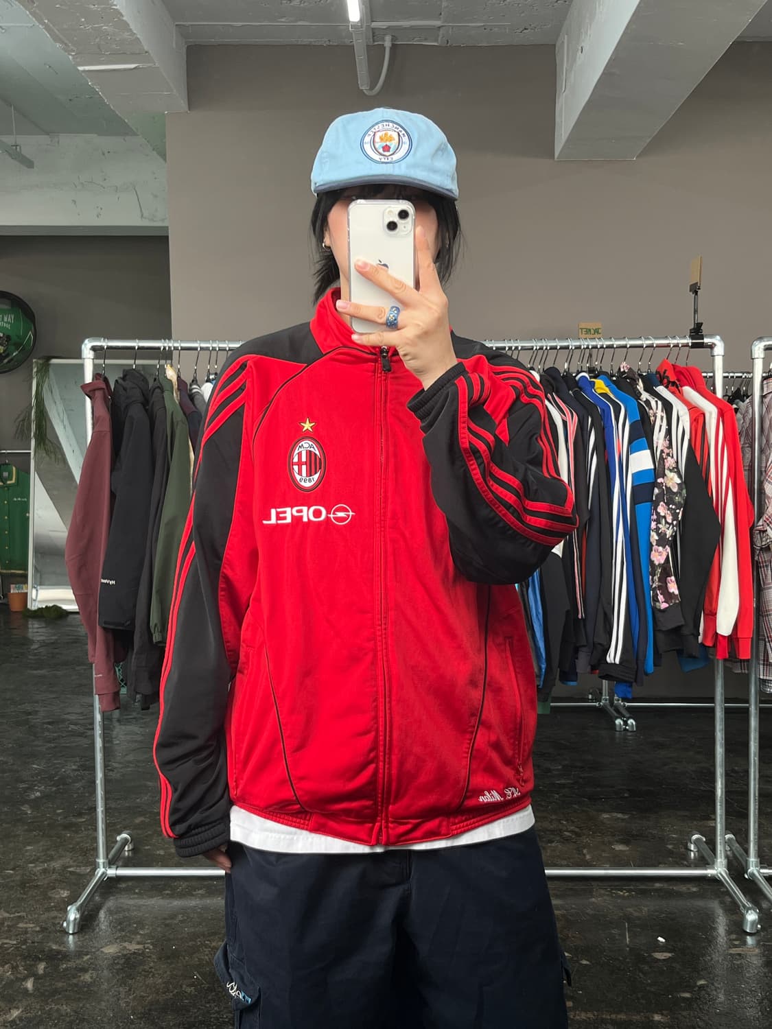 아디다스 AC milan 트렉 집업 져지 상품이미지2