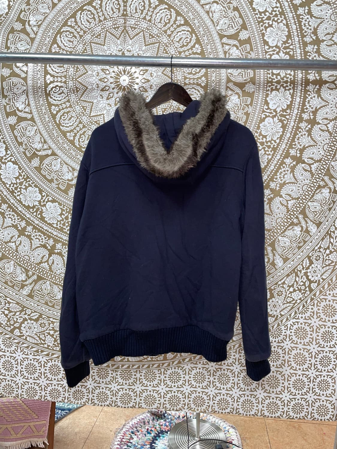 에스크 ask 성조기 누빔 양털 니트 후드점퍼  상품이미지5