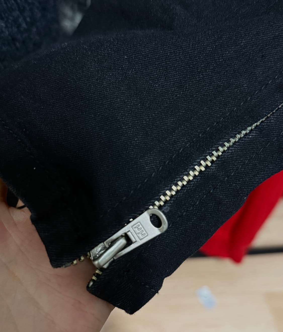 피어오브갓 디스트로이드 지퍼 데님 진 32 상품이미지5