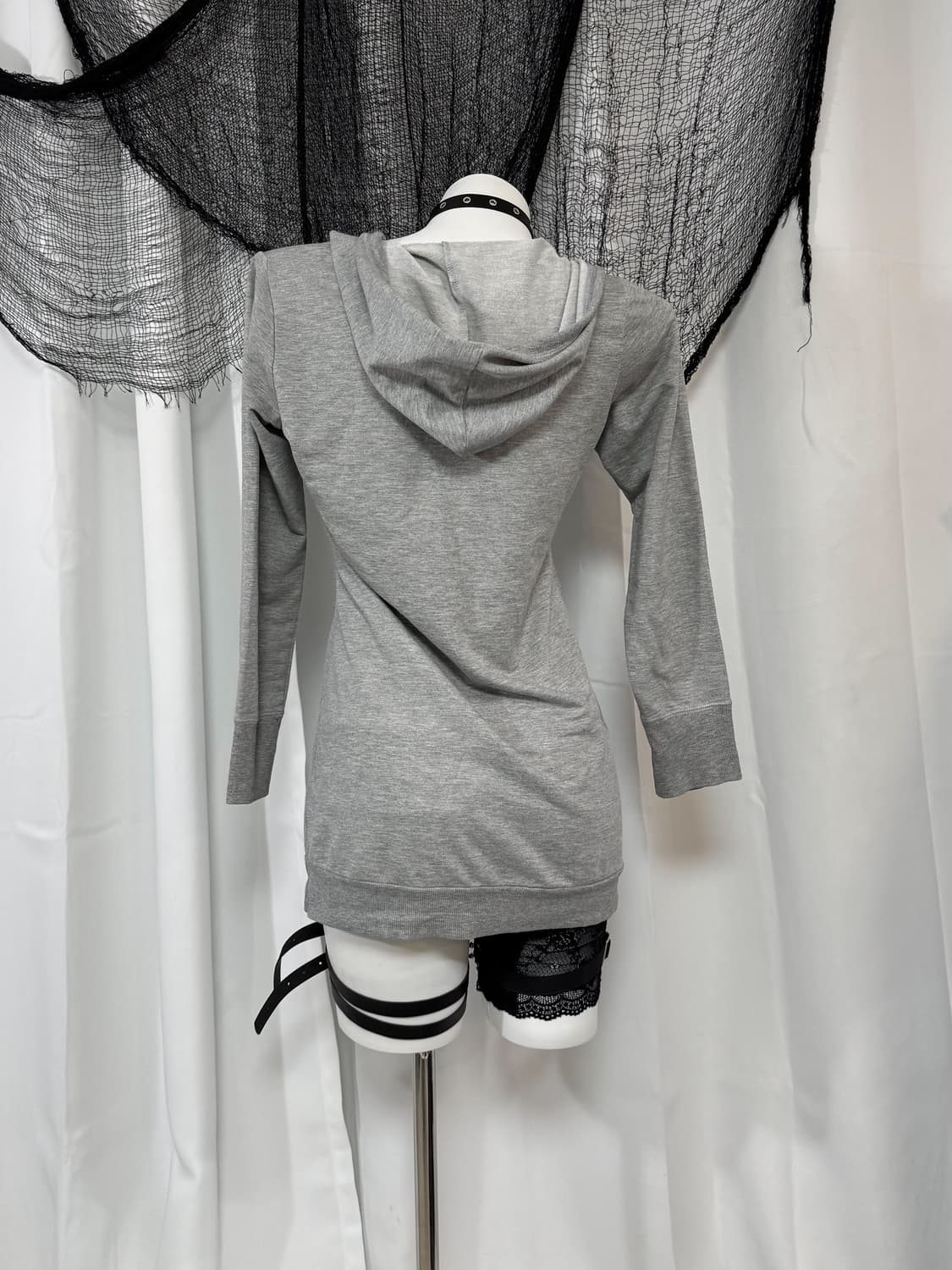gray hood one piece 상품이미지3