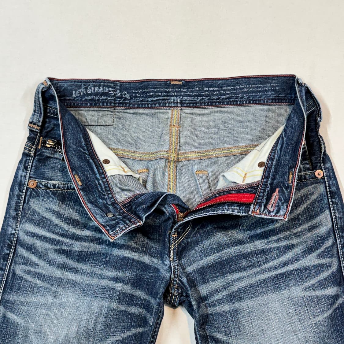 32inch) 리바이스 502 잼스톤 스터드 슬림핏 데님 청바지 상품이미지7