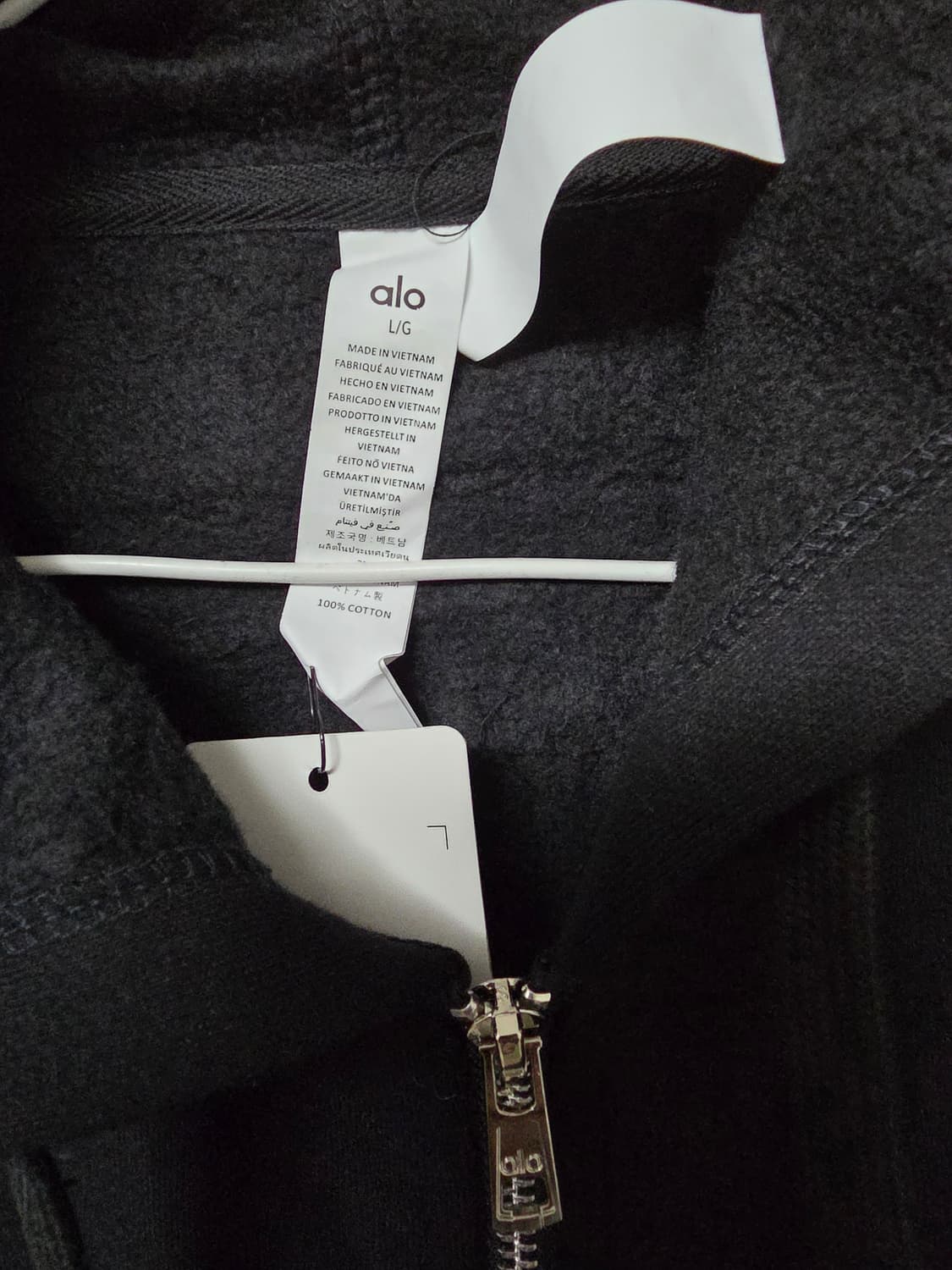 알로 블랙 후드 집업 여성용 사이즈 L 상품이미지3