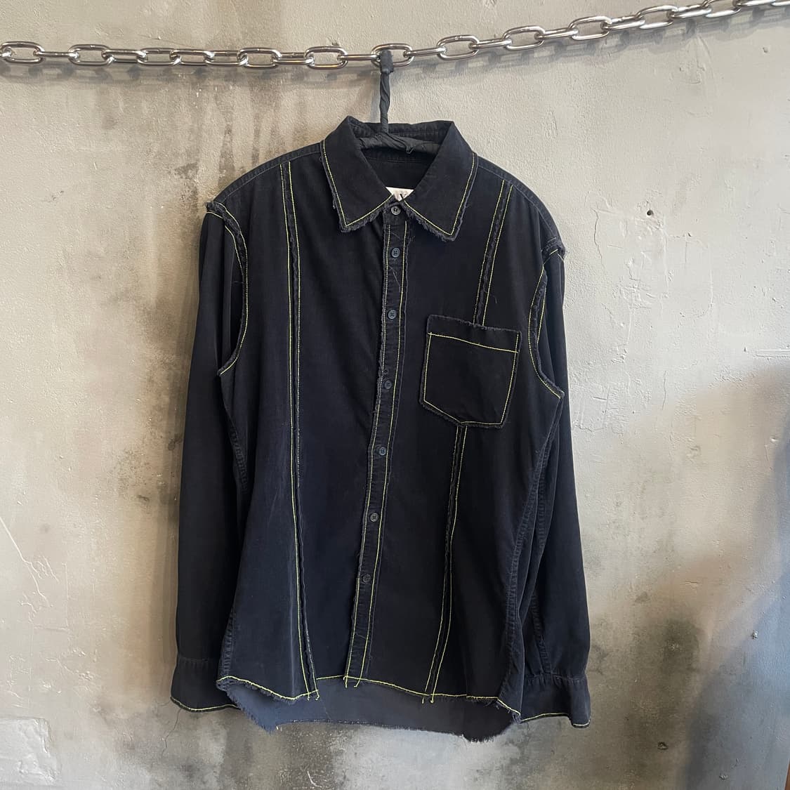 아르마니 익스체인지 옐로우 스티치 셔츠 상품이미지1